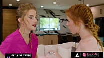 ALL GIRL MASSAGE   Two Hot Lesbian Redheads Enjoy A Tongue Licking Their Wet Pussies ALL GIRL MASSAGE   Two Hot Lesbian Redheads Enjoy A Tongue Licking Their Wet Pussies