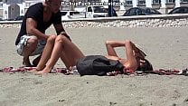 young Spaniard pickup on the beach for 37 and fucked