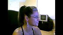 Sexy chick on webcam
