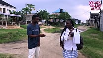 GHANA STREET BOY CONVINCED A SCHOOL GIRL TO CHOOSE BLACK COCK OVER CLASS WORK ENJOY IN 4K