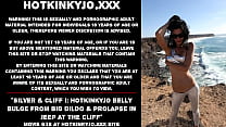 Silver amp Cliff I Hotkinkyjo belly bulge from big dildo amp prolapse in jeep at the cliff Silver amp Cliff I Hotkinkyjo belly bulge from big dildo amp prolapse in jeep at the cliff
