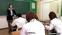 Spectacular teacher sucking of her naughty students Spectacular teacher sucking of her naughty students