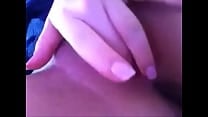 Masturbating her pussy