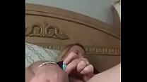 Wife masturbating while watching porn
