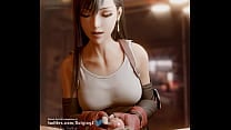 Tifa Lockhart Two handed handjob