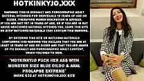 Hotkinkyjo fuck her ass with monster size blue dildo amp anal prolapse extreme Hotkinkyjo fuck her ass with monster size blue dildo amp anal prolapse extreme