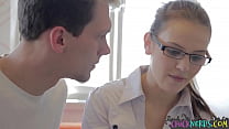 Nerdy study buddy gives good head Nerdy study buddy gives good head