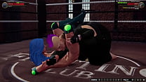 Twiggy Nelson VS BOLDA the BEAST Naked Fighter 3D