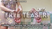 Lingerie Foot Massage for Tired Househusband Soles Lingerie Foot Massage for Tired Househusband Soles