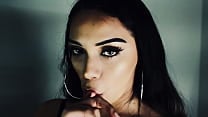 LaDiablaX Sexy Latina Licking Fingers