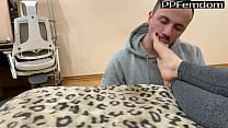 Amateur LifeStyle Femdom Foot Worship Feet Licking and FullWeight Trampling