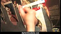Gloryhole With A Nasty Wild White Girl Interracial 11