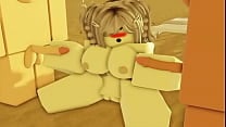 Roblox girl gets fucked hard by two boys at the beach