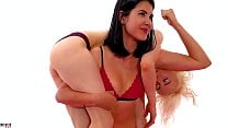 Female Wrestling Humiliation Headscissor Foot Domination