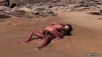 Fucking on the beach with a black dude 039 s rock hard cock