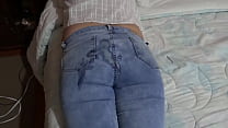 MY best friend after fucking her makes a big cumshot on my wife 039 s ass with her jeans on MY best friend after fucking her makes a big cumshot on my wife 039 s ass with her jeans on