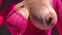 Italian Big tits Milf Artemisia Love Showing her juicy tits outdoor water play session