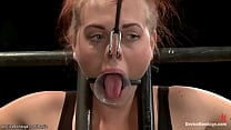 Ginger dyke spanked on device bondage Ginger dyke spanked on device bondage