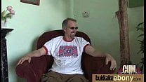 Ebony gets group cumshots 8