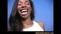 Black girl sucking their first white cock in Gloryhole 25 Black girl sucking their first white cock in Gloryhole 25