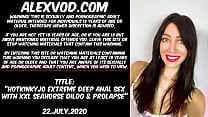 Hotkinkyjo extreme deep anal sex with xxl seahorse dildo amp prolapse
