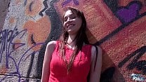 Cremapie in sunny day in public for super skinny babe Cremapie in sunny day in public for super skinny babe