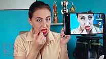 Lips teasing with red lipstick  Red lipstick kissing teasing by Regina Noir  Lips teasing with red lipstick  Red lipstick kissing teasing by Regina Noir