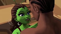 Green skinned big booty alien gets fucked good by bbc in inter dimensional sex Green skinned big booty alien gets fucked good by bbc in inter dimensional sex