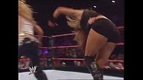 Mickie James faces Maria while dressed as Trish Stratus Raw 2006