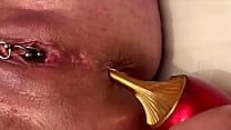 Anal Masturbate by Gold High Heels and Fingering Asshole and Juice Pussy and Ride Asshole on Heels Anal Masturbate by Gold High Heels and Fingering Asshole and Juice Pussy and Ride Asshole on Heels