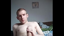 Guy wank his cock and final time he cumshot