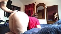 Bbw mama taking that thick uncut dick from the back BBW PAWG
