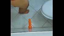 Trying anal dildo masturbation