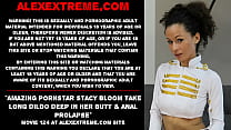 Amazing pornstar Stacy Bloom take long dildo deep in her butt amp anal prolapse