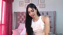 Beautiful Latina teen camgirl masturbate