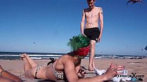 Punk slut fucked on the beach Brandy Moloka