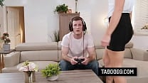 Brunette stepmom Riley Jacobs convince her stepson that fucking a pussy is better option that playing video games Brunette stepmom Riley Jacobs convince her stepson that fucking a pussy is better option that playing video games