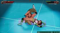 Bambi Bimbo VS April Naked Fighter 3D
