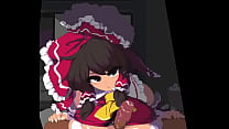 La puta de Touhou te hace una paja con las tetas  Sin sonido 