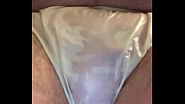 Peeing my panties and diaper cover