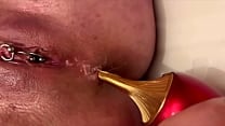 Anal Masturbate by Gold High Heels and Fingering Asshole and Juice Pussy and Ride Asshole on Heels Anal Masturbate by Gold High Heels and Fingering Asshole and Juice Pussy and Ride Asshole on Heels