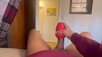 Using Her Rose Toy To Help Me Cum Deep Voice Talk and Moaning