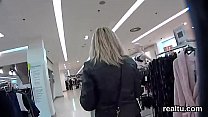 Striking czech teenie is tempted in the hypermarket and penetrated in pov