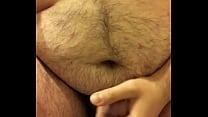 Chubby pregnant latina showering