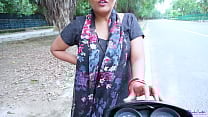 Indian Desi prostitute bhabhi dealing for Fuck with Client on road  she fucked by him in Doggystyle with HINDI Audio 