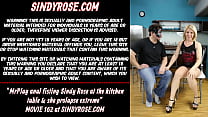 MrPlay anal fisting Sindy Rose at the kitchen table amp she prolapse extreme