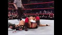 Mickie James and Trish Stratus vs Candice Michelle and Victoria Tag Team match Raw 2005