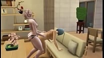 Amigas intimas disfrutando en los Sims 4