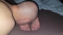 He licked the soles of his stepmother and cum on them He licked the soles of his stepmother and cum on them