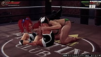 Polly Plaything VS Kallan  Naked Fighter 3D 